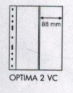 Folhas transparentes OPTIMA 2VC